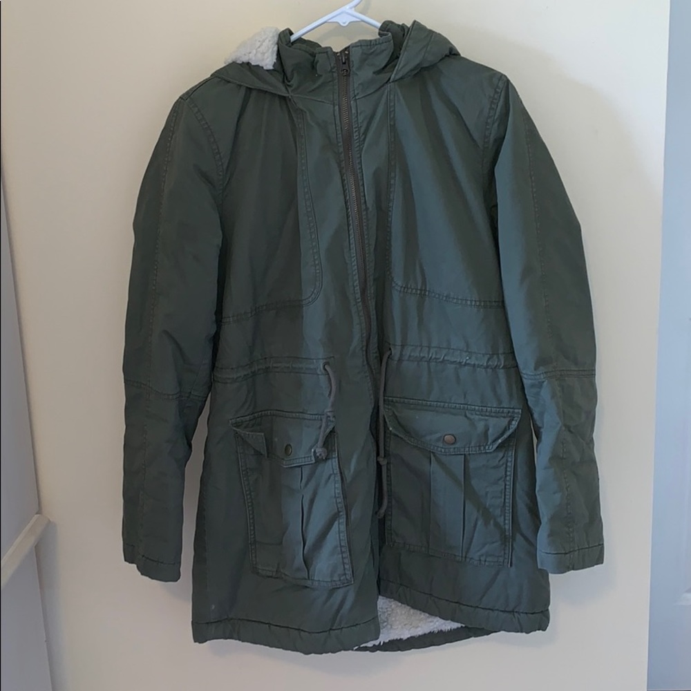 Gap fluffy trench coat